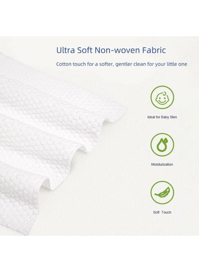 aiwibi 100% Skin-friendly Baby Wet Wipes 60 Sheets- Pack of 3 (180 Pcs)-Water Wipes - Image 3